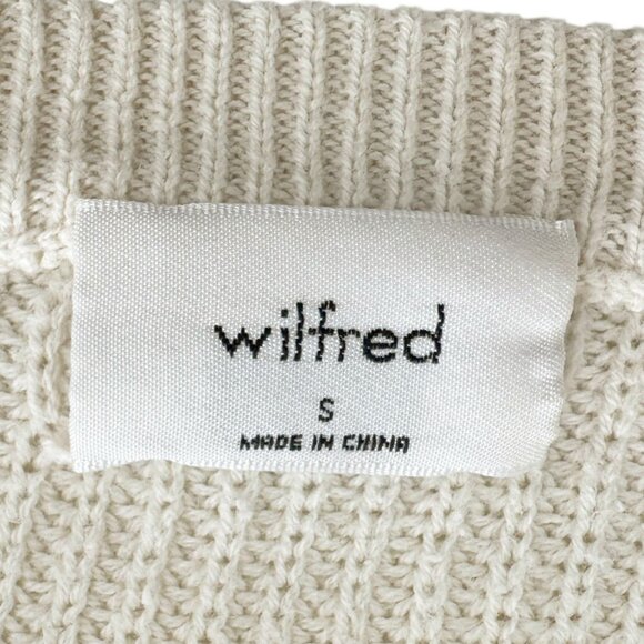 Aritzia Wilfred Wool Cotton Rib Knit Oversized Sweater - Picture 5 of 8